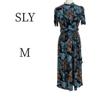 새상품급 SLY 스라이 블랙 계열 롱 원피스 올 패턴 M