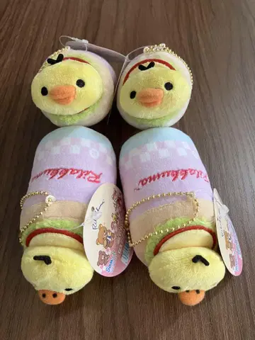 [새상품] 리락쿠마 패스트푸드 시리즈 키이로이토리 매달린 봉제 인형