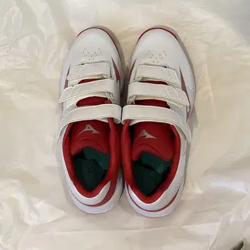 Mizuno 트레이닝 슈즈 화이트/레드 25.0