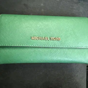 MICHAEL KORS 그린 장지갑