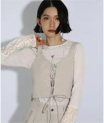 나일론 레이스업 뷔스티에 HARE 여성용