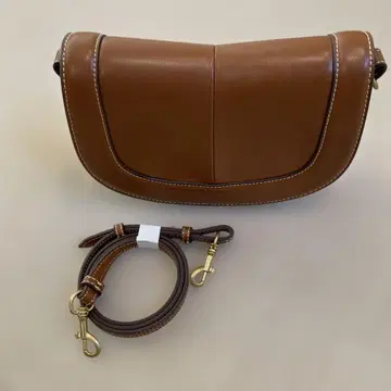 ZARA 브라운 가죽 숄더백