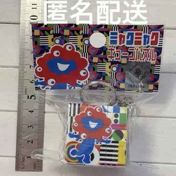 만박 미야쿠미야쿠 큐브 퍼즐 키링 루빅스 큐브 프린트