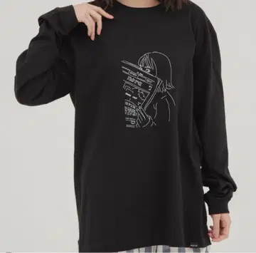 노라릴리 롱T 블랙