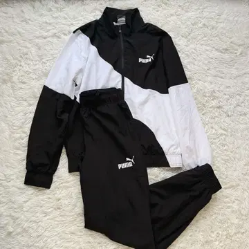 새상품급 PUMA 나일론 셋업 블랙 S사이즈 저지