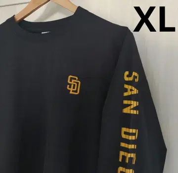 파드레스 롱T 긴팔 소매 로고 라인 블랙 XL MLB 공식