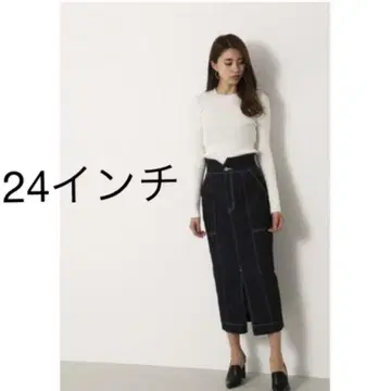 새상품 데님 스커트