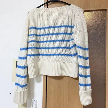 갤러리 비 비비드 보더 니트