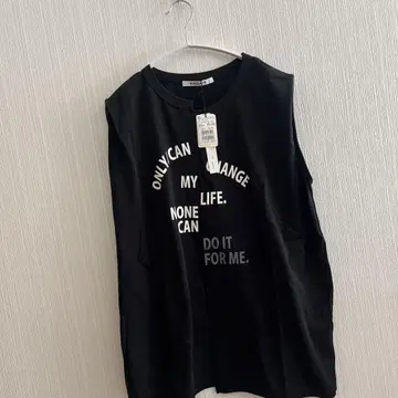 스콧 클럽 계열 RADIATE 블랙 슬리브리스 T셔츠 택 포함 새상품