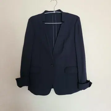 컨디션 최상 그린 라벨 릴랙싱 노카라 자켓 언컨 네이비 M