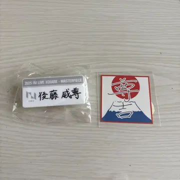 INI 캡슐 토이 고토 타케루 명찰 스티커