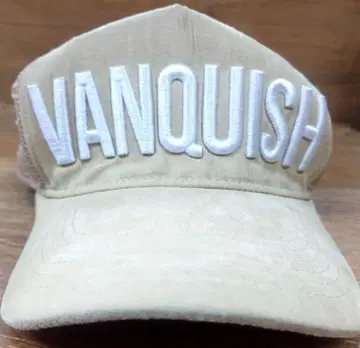 VANQUISH 베이지 자수 캡