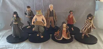 귀멸의 칼날 키즈나노소우 피규어 7체 세트 세피아 컬러