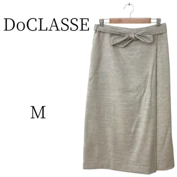 새상품급 DoCLASSE 두클라쎄 라이트 그레이 롱 타이트 스커트 M