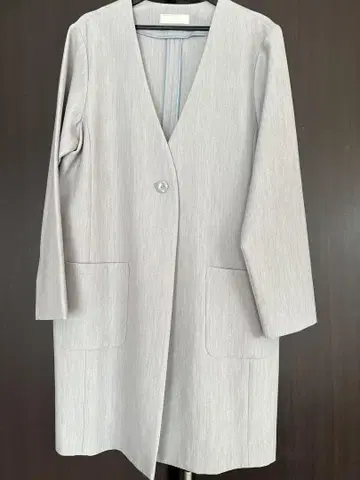 anySiS 노카라 자켓 라이트 그레이