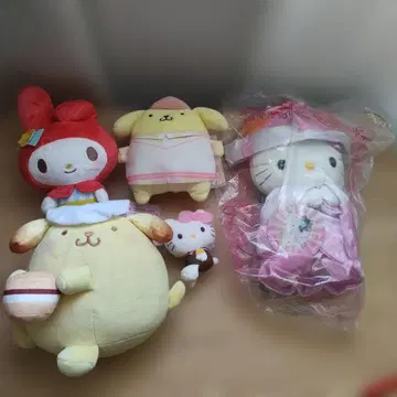 산리오 봉제 인형 폼폼푸딩 마이멜로디 키티