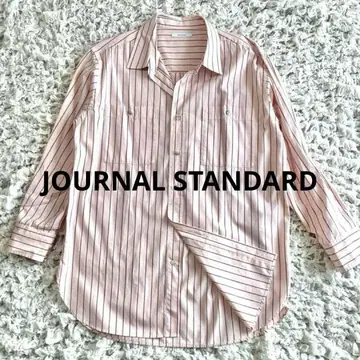 JOURNAL STANDARD 스트라이프 셔츠 핑크 프리 사이즈