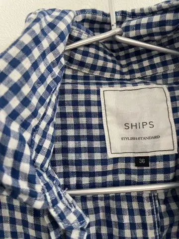 SHIPS 깅엄 체크 긴팔 셔츠 36