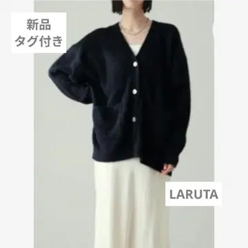 LARUTA 미사용 택 포함 FOX 혼방 가디건