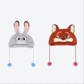 2개 세트 주토피아 주디 닉 팬캡 디즈니