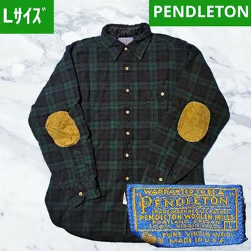 [ Pendleton ] 70s 체크 무늬 셔츠 엘보 패치 포함