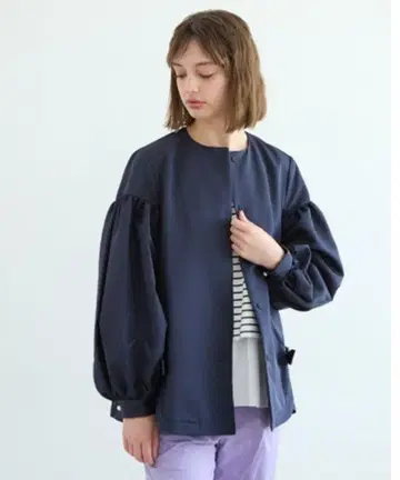 미사용 새상품 24AW Sono 돌체 리본 발수 자켓 펄 리본 블랙