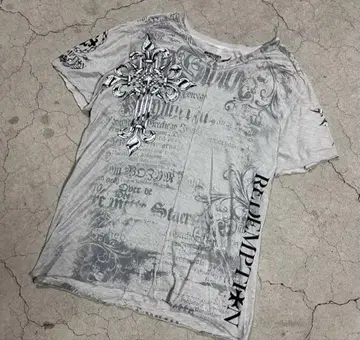 Cross skull design T-shirts affliction