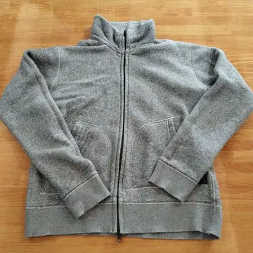 AVIREX 그레이 집업 후드티 M