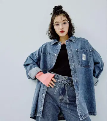 Lepsim BIG 데님 셔츠