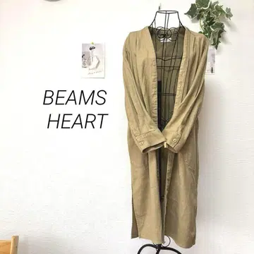 8383- 빔즈 하트 BEAMS HEART 롱 자켓 코튼