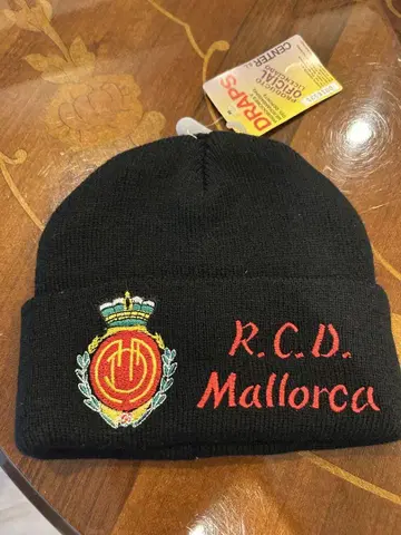 R.C.D. Mallorca 블랙 니트 모자 마요르카