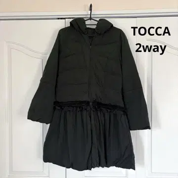 TOCCA 토카 다운 코트 다운 자켓 프릴 블랙