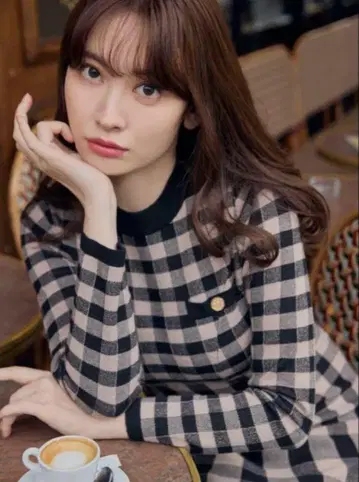 Plaid Jacquard Knit Dress
