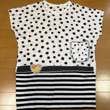 TSUMORI CHISATO 도트 무늬 반팔 T셔츠