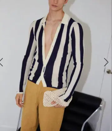 nknit 25ss striped pattern KNIT shirts