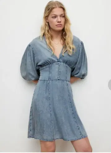 NOVA TENCEL DENIM MINI DRESS 올세인츠