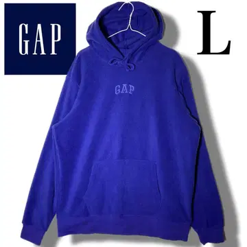 레어 00S GAP 갭 플리스 후드티 블루 L 사이즈 파랑 속기모