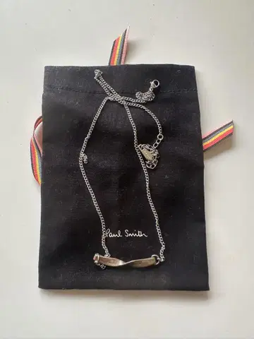 폴 스미스 실버 925 트위스트 디자인 목걸이