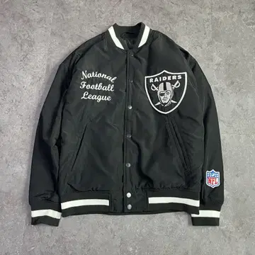 [ NFL ] RAIDERS 레이더스 바시티 자켓 자켓 와펜 자수