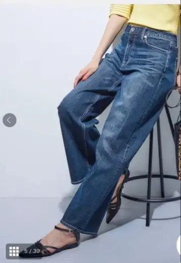 DIVI (인디비) [칭찬받는 데님] 와이드 스트레이트 데님 팬츠