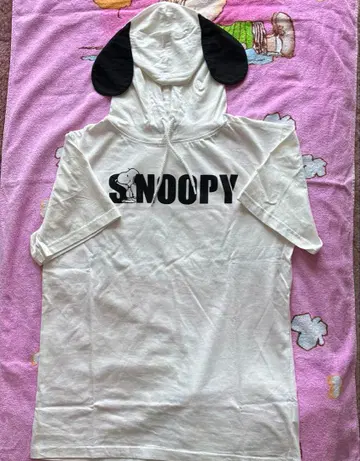 스누피 귀 달린 후드 티셔츠