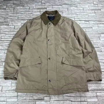 NAUTICA 헌팅 자켓 베이지 옷깃 스웨이드 M