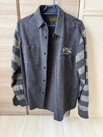 Kustom Style 그레이 긴팔 셔츠
