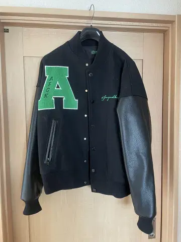 afew 바시티 자켓 블랙 A 자수 A FEW GOOD KIDS
