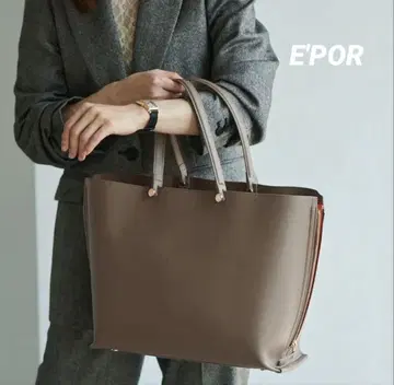 [ E'POR ] Y BAG Wide 토트백 A4 새상품급 스트랩 무