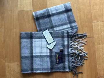 TWEEDMILL 머플러 체크 무늬 그레이 계열 영국제