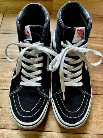 Vans 하이컷 스니커즈 블랙/화이트