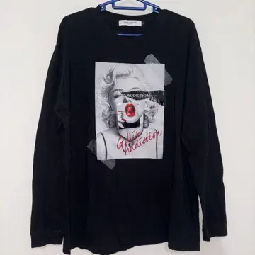 GALLIS ADDICTION 롱 슬리브 티셔츠 블랙