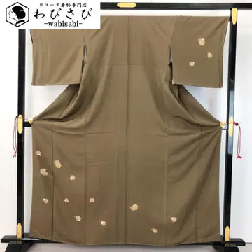 츠케사게 눈꽃에 꽃 무늬 타케야마초 자수 로코차 K-4753