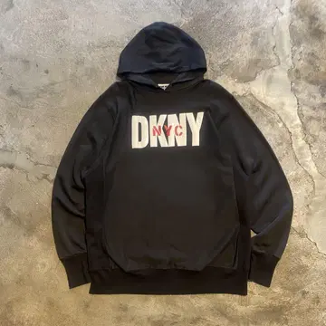 90s DKNY 다나 캐런 뉴욕 후드티 블랙